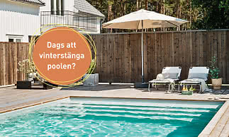 miljöbild - vinterstänga poolen
